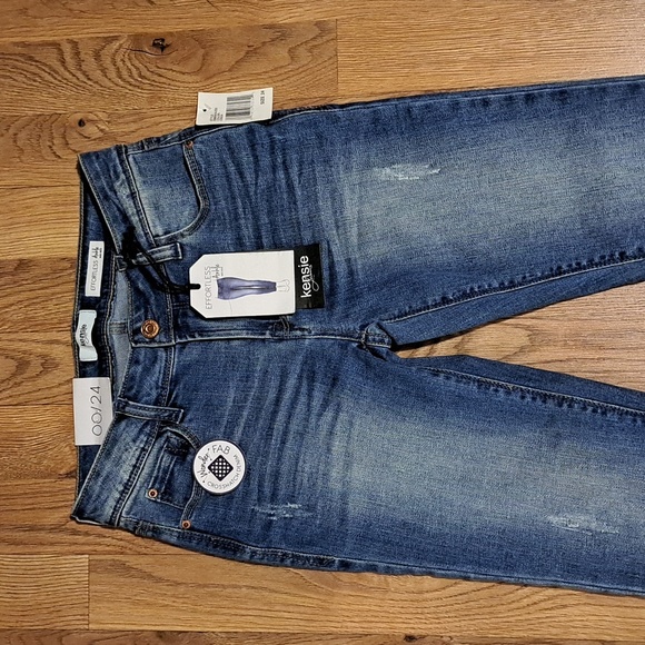 Kensie Effortless Ankle Mid Rise Narrow Leg Jeans. Size 00/24 NWT - Picture 2 of 9